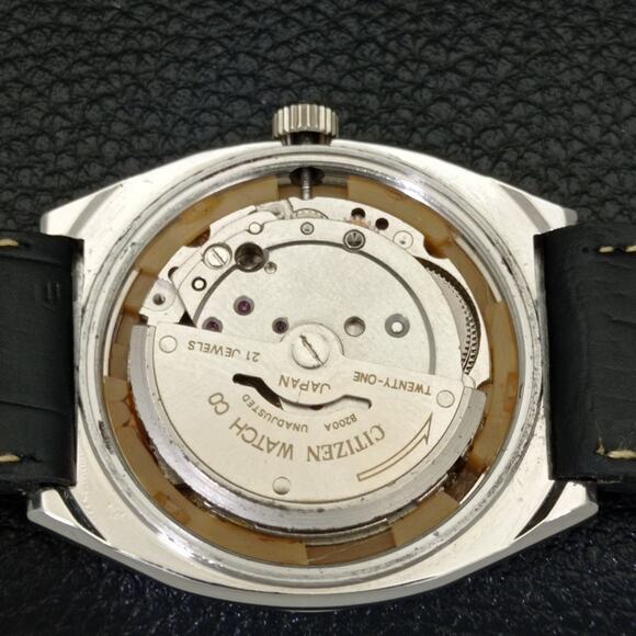 Vintage 1976 Citizen Automatic Mens Silver Watch W/daydate & Gold accents - Picture 9 of 9